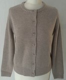 cardigan ROND femme 4 fils boutons bijoux 100% cachemire