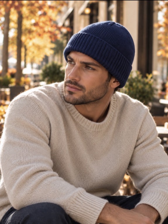 bonnet 100% cachemire 4 fils Homme
