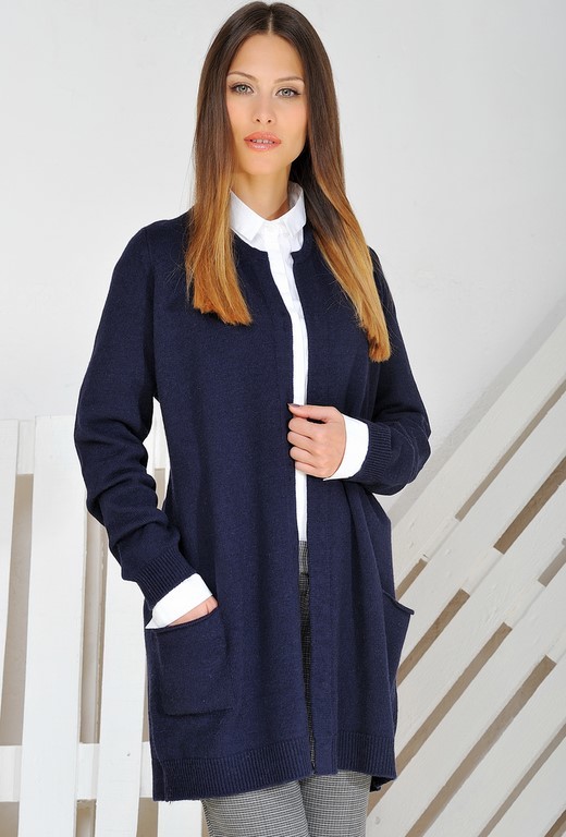 gilet long cachemire