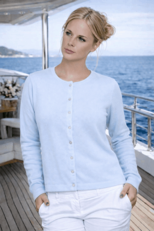 cardigan col rond cintré