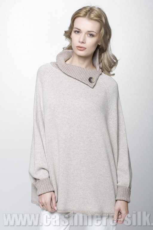poncho cachemire