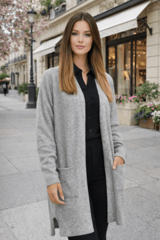 gilet Anna gris médio