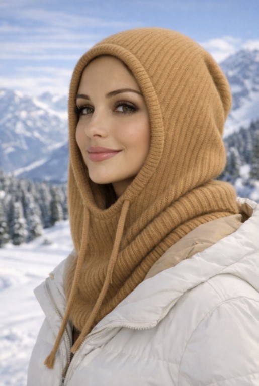 Cagoule 100% cachemire 4 fils