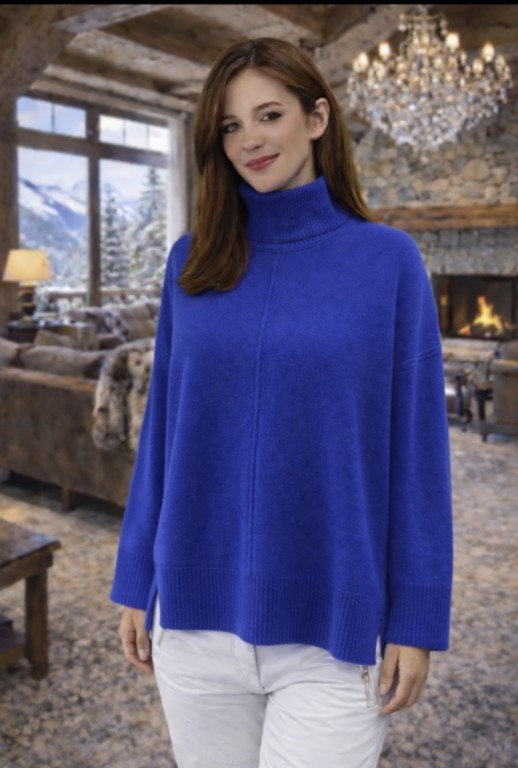 col boule 100% cachemire