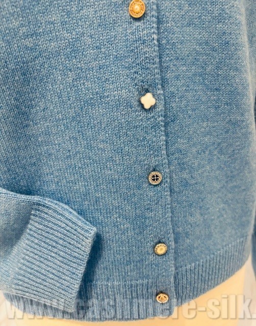 cardigan 4 fils 100% cachemire de dos