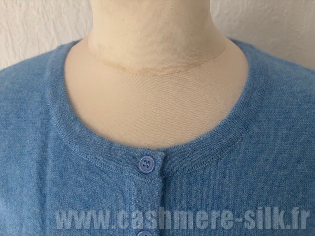 cardigan col rond  100% cachemire