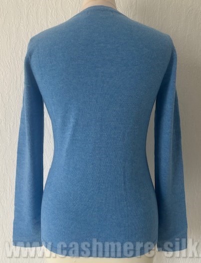 cardigan femme 100% cachemire bleu 89