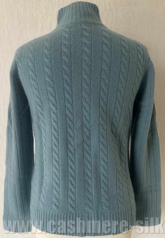 blouson torsade femme cachemire 4 fils de dos