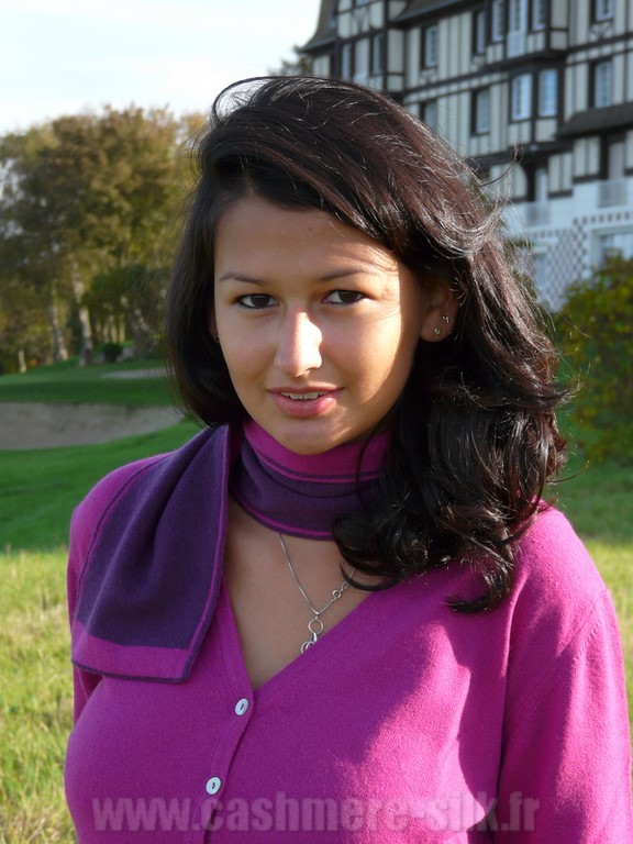 mini écharpe cachemire