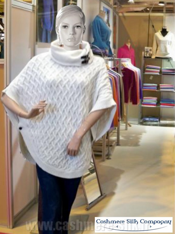 poncho cachemire