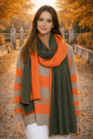 étole bicolore topo 