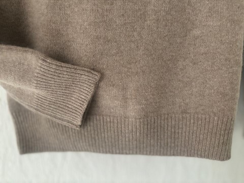 col roulé homme taupe  100% cachemire 4 fils