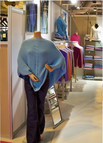 poncho torsadé cachemire