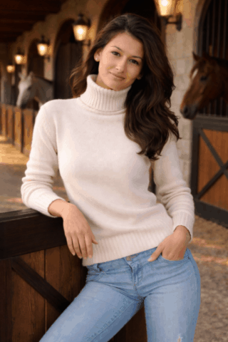 Pull col roulé épais