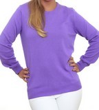 pull femme col rond classique cachemire