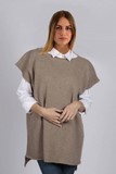 Pull  sans manche oversize 100% cachemire Mongolie